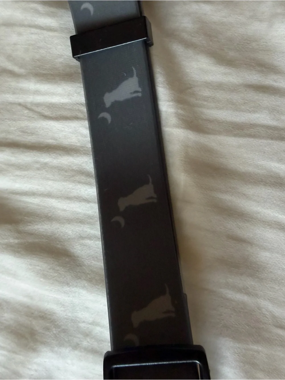 Local Labley Black Dog Collar with Metal Ring